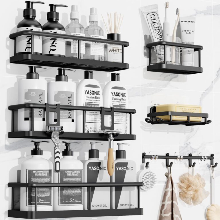 adhesive shower caddy