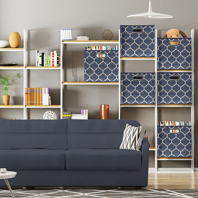 collapsible stackable storage bins for small apartments folded flat when not in use